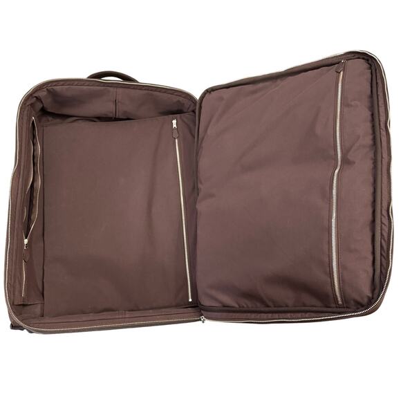 Hermes Vintage Suitcase Carry-On Acapulco Brown Rolling Bag Travel Luggage Rare - Picture 3 of 16